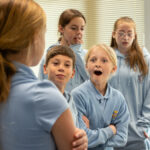 Pupils of St Andrews C of E primary school taking part in one of the workshops