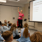 Pupils take part in a quiz to test what they've learnt throughout the day