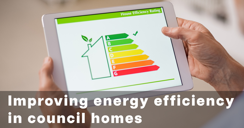 Improving energy efficiency in council homes