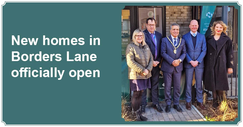 Helen Evans (Deputy CEO) and David Gooch (Executive Director for Development in London and Herts) from SNG, Cllr Sunger, Matt Calladine (Main Board Development Director from Fairview New Homes, and Cllr Holly Whitbread.