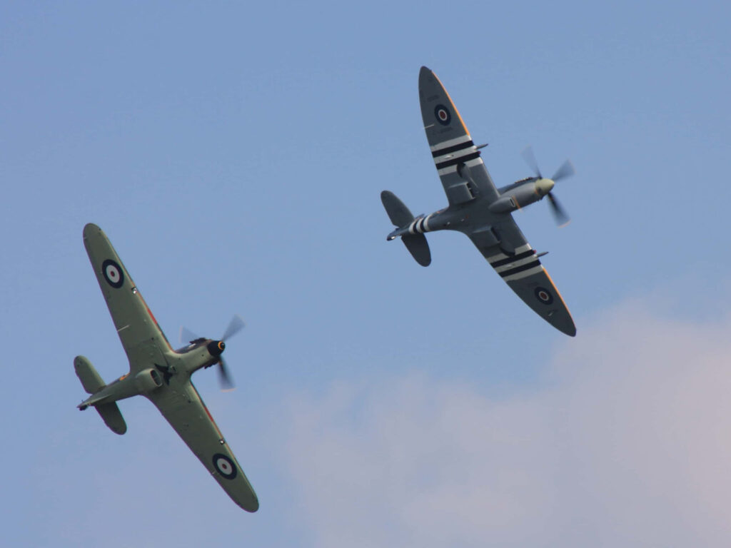 BBMF Spitfire and Hurricane