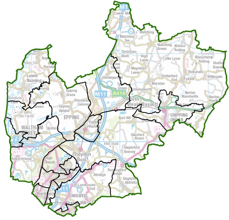 New political map for Epping Forest District Council - Epping Forest ...