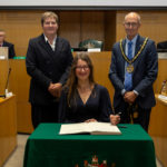 New Vice-Chairman Cllr Louise Mead signing to be appointed Vice-Chairman for 2024-2025