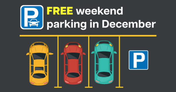 Free weekend parking in December