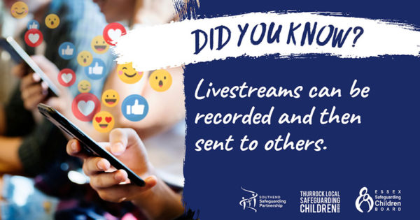 Did you know? Livestreams can be recorded and then sent to others